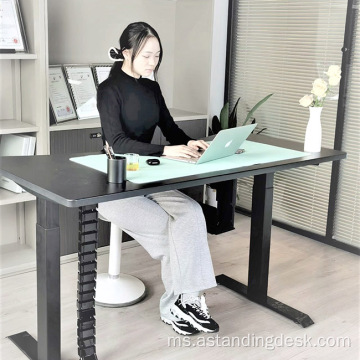 Tiga Segmen Moden Dual Motor Electronic Automatic Desk